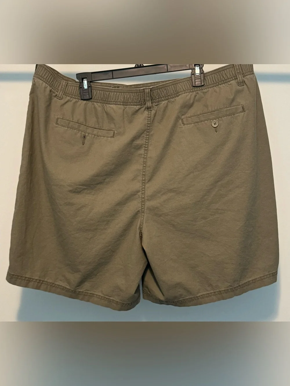 THREE Pairs: Saddlebred Men's Shorts -  1 Blue(NWT), 1 Tan and 1 Gray (good)